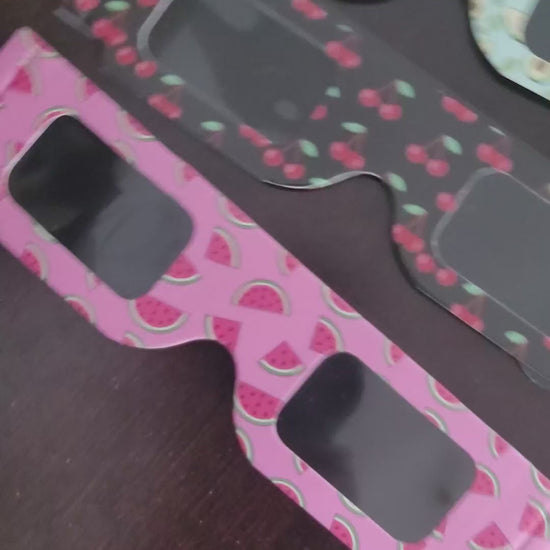 Short video showing the four Tember eclipse-glasses designs
