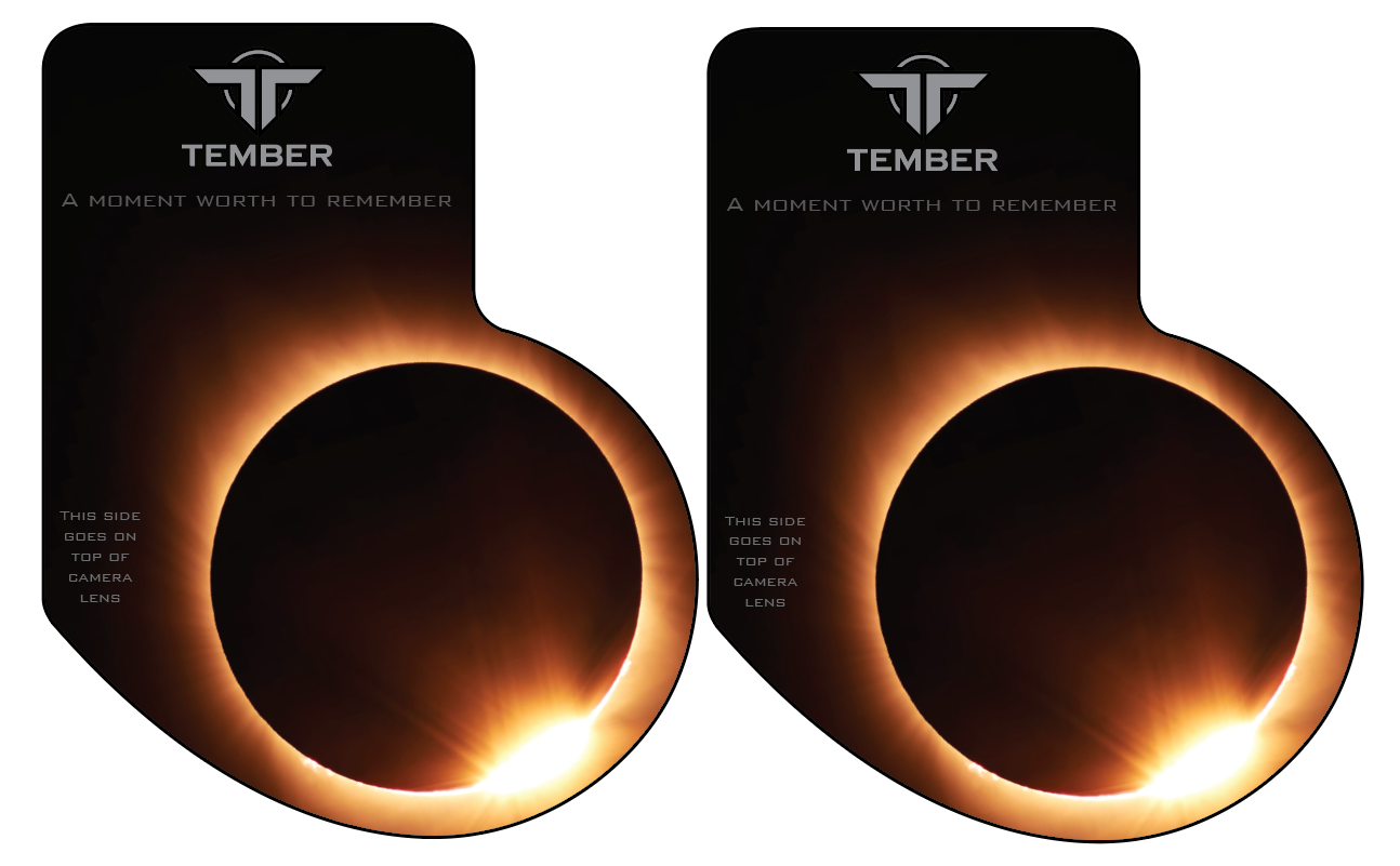 Solar filter 2-pack with transparent background
