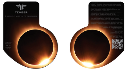 Solar filter front and back with transparent background