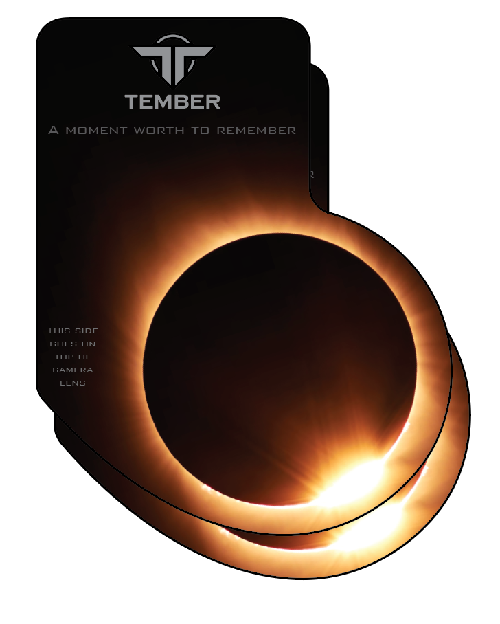 Stacked solar filters with transparent background